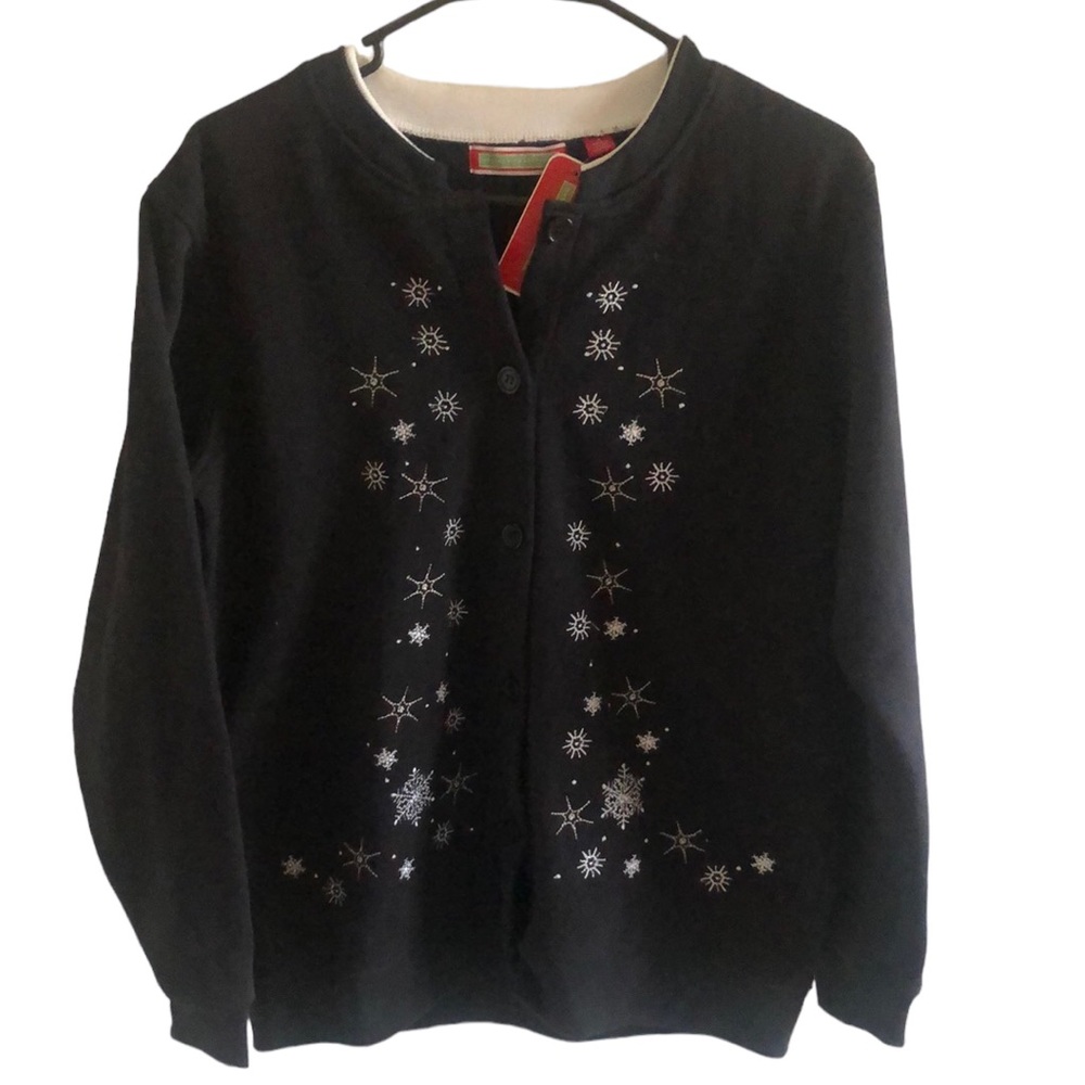Holiday Traditions Sweater Knit Top Small